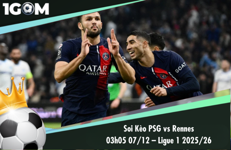 Soi Kèo PSG vs Rennes 03h05 07/12 – Ligue 1 2025/26