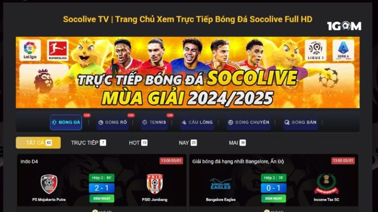 Đánh Giá Socolive – Trang Kênh Trực Tiếp Bóng Đá Uy Tín Hiện Nay