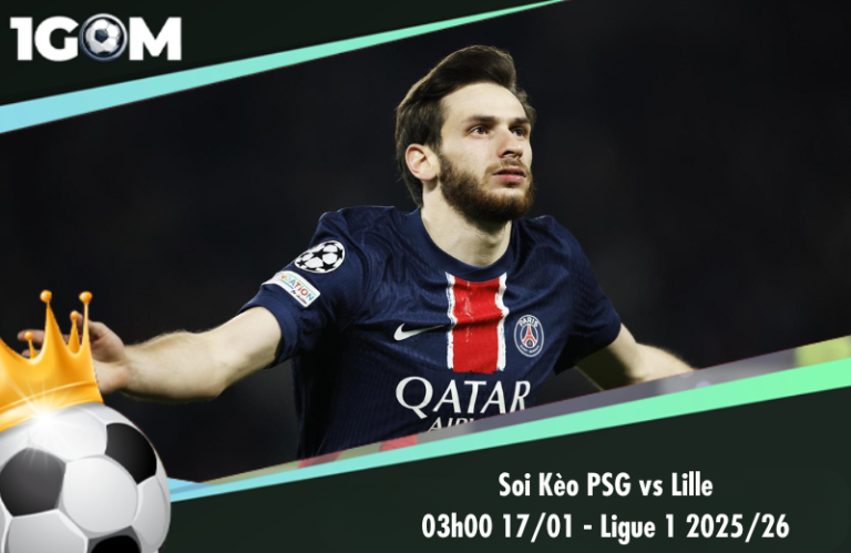 Soi Kèo PSG vs Lille 03h00 17/01 – Ligue 1 2025/26
